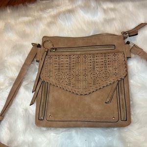 Taupe crossbody bag